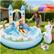 Bể bơi phao cầu trượt lâu đài cổ tích ngựa pony INTEX 56148