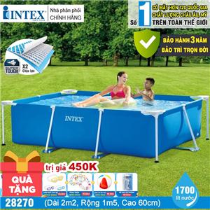 Bể bơi phao khung kim loại chữ nhật INTEX 28270