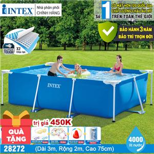 Bể bơi khung kim loại chữ nhật INTEX 28272