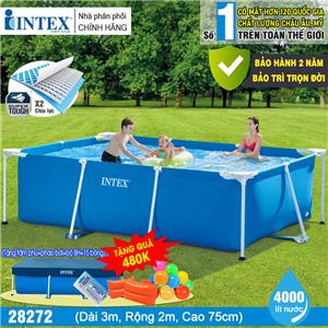 Bể bơi khung kim loại chữ nhật INTEX 28272