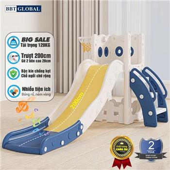 Cầu trượt BBT Global máng dài 2m cỡ lớn tải trọng 120kg BSL410