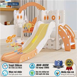 Cầu trượt xích đu BBT Global máng dài 2m cỡ lớn tải trọng 120kg BSL411