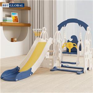 Cầu trượt xích đu máng dài cho bé BBT Global BSL424