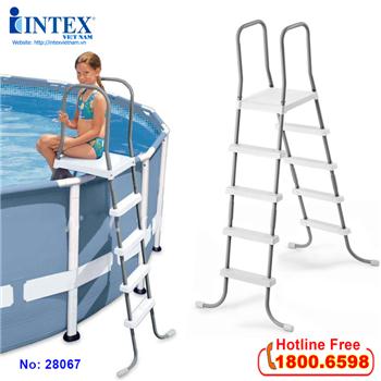 Cầu thang bể bơi 1m32 cao cấp INTEX 28067