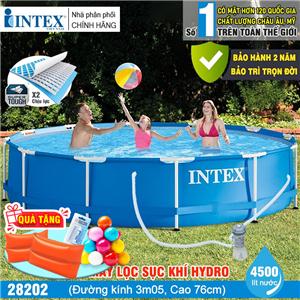 Bể khung kim loại tròn 3m05 kèm máy lọc nước INTEX 28202