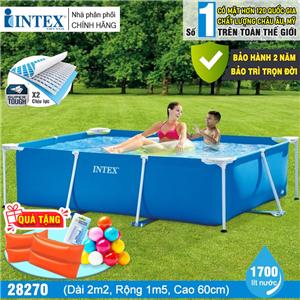 Bể bơi phao khung kim loại chữ nhật INTEX 28270