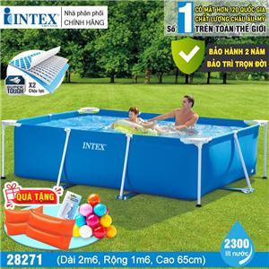 Bể bơi khung kim loại chữ nhật INTEX 28271