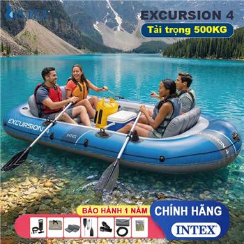 Thuyền hơi EXCURSION 4 mẫu mới INTEX 66324