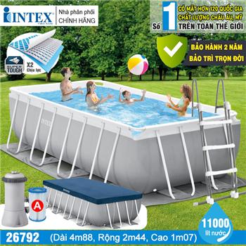 Bể bơi khung kim loại chịu lực 4.88*2.44*1.07m INTEX 26792