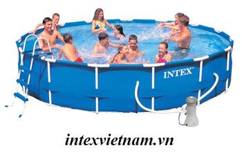 Bể bơi khung kim loại tròn 457*107cm INTEX 28234