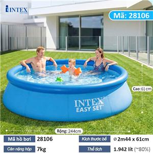 Bể bơi gia đình cổ tròn đường kính 2m44 INTEX 28106