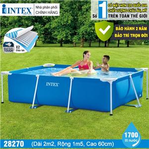 Bể bơi phao khung kim loại chữ nhật INTEX 28270