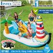 Bể bơi phao cầu trượt có cần câu cá intex 57162