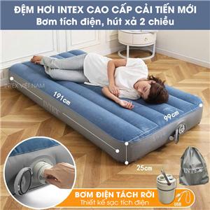 Giường hơi đơn cao cấp tích hợp bơm và bộ lưu điện INTEX 64187