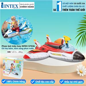 Phao bơi máy bay có súng phun nước INTEX 57536
