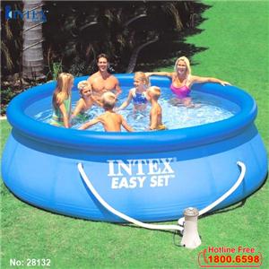 Bể bơi phao cổ tròn 3m66 kèm máy lọc INTEX 28132