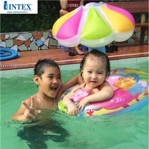 Phao bơi INTEX  mái che hình hoa 56583