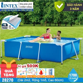 Bể bơi phao khung kim loại chữ nhật INTEX 28270