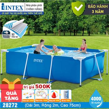 Bể bơi khung kim loại chữ nhật INTEX 28272