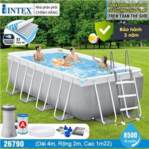 Bể bơi gia đình khung kim loại 4m*2m*1.22m INTEX 26790