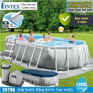 Bể bơi khung kim loại chịu lực 503*274*122cm INTEX 26796