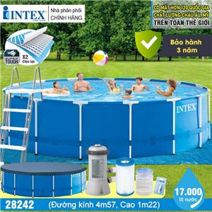 Bể bơi khung kim loại tròn 457х122cm intex 28242