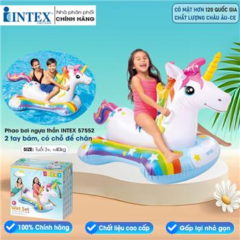 Phao bơi ngựa thần sắc màu cho bé INTEX 57552