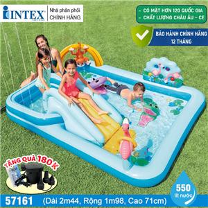 Bể bơi phao cầu trượt có vòi phun mưa INTEX 57161