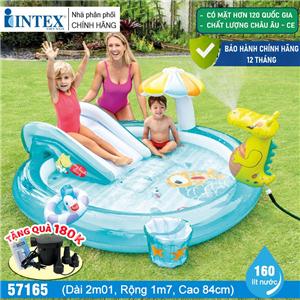 Bể bơi phao cầu trượt cá sấu chúa INTEX 57165