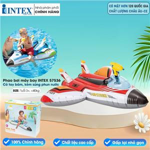 Phao bơi máy bay có súng phun nước INTEX 57536