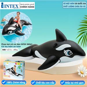 Phao bơi cá voi đen intex 58561