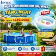 Bể khung kim loại tròn 3m66 kèm máy lọc nước INTEX 28212