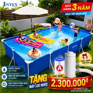 Bể bơi khung kim loại chữ nhật INTEX 28273