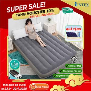 Giường hơi đôi 1m52 tích hợp bơm điện cổng USB INTEX 64114