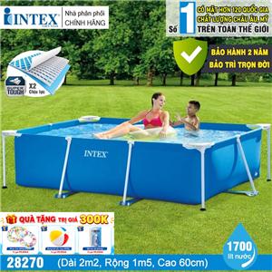 Bể bơi phao khung kim loại chữ nhật INTEX 28270