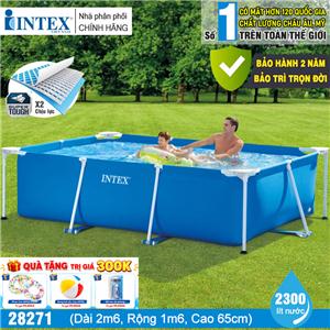 Bể bơi khung kim loại chữ nhật INTEX 28271