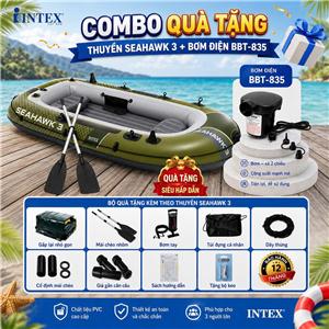 Thuyền hơi SEAHAWK 4 mẫu mới INTEX 66334