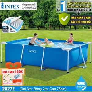 Bể bơi khung kim loại chữ nhật INTEX 28272