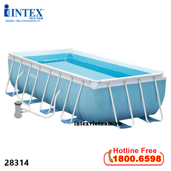 Bể bơi khung kim loại chịu lực 3m kèm máy lọc INTEX 28314
