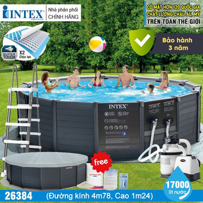 be boi khung kim loai intex 26384